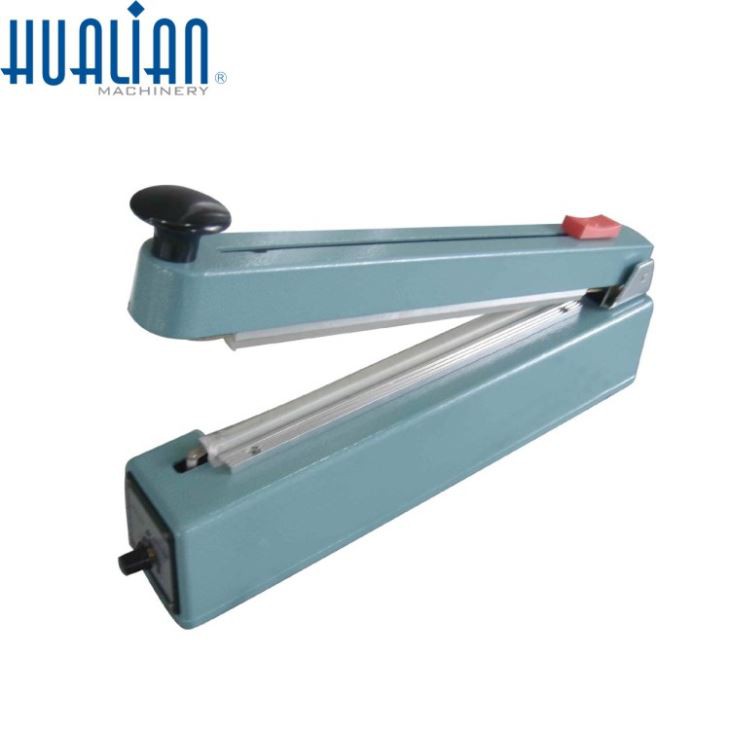 Sellador de impulso manual con cortador central