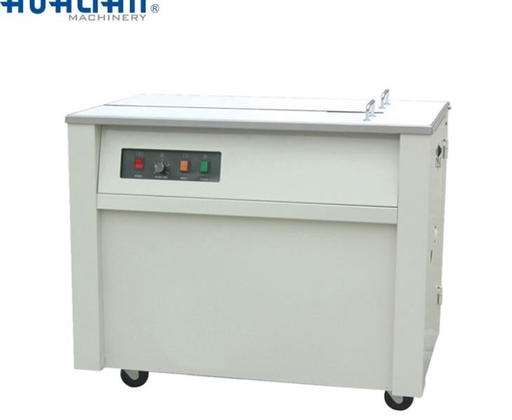 Máquina flejadora semiautomática de mesa alta