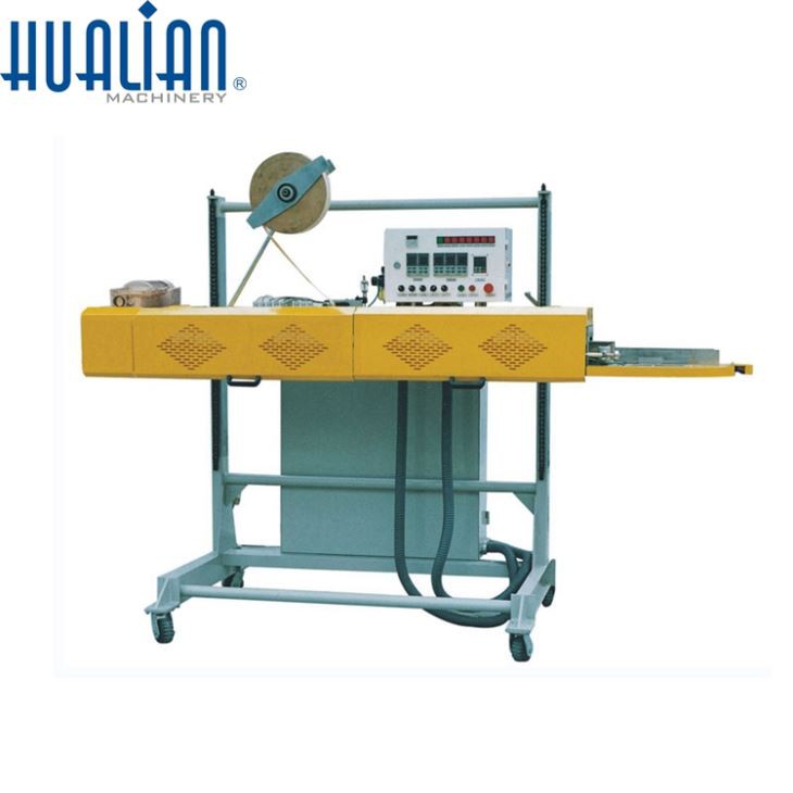 Máquina empacadora de sellado y plegado de una línea