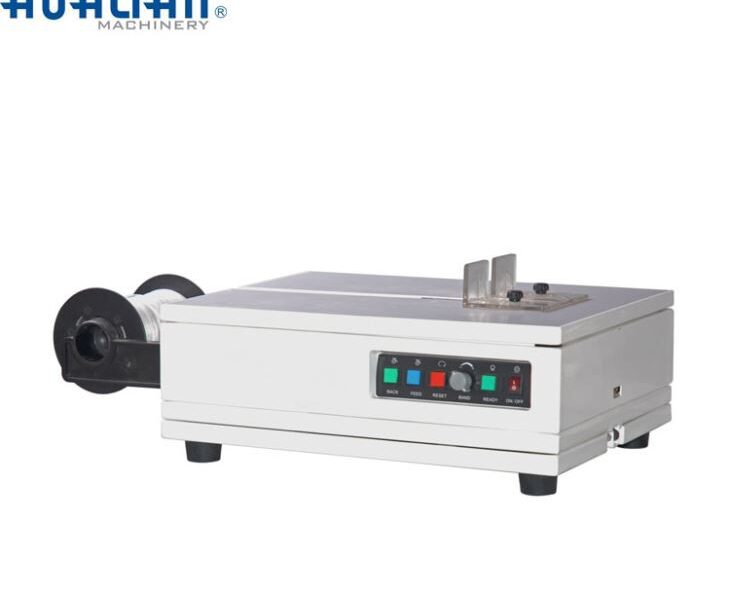 Máquina flejadora semiautomática tipo mesa